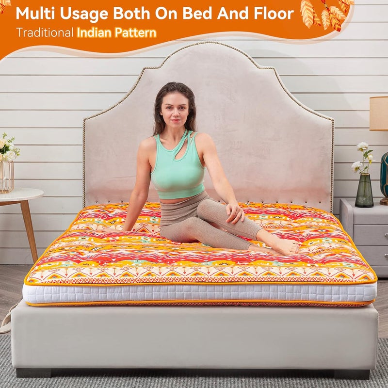 DR.FUTON Japanese Floor Futon Mattress Extra Thick Folding Roll Up Bed Topper Mat for Guest,Lounger and Tavel - Image 5